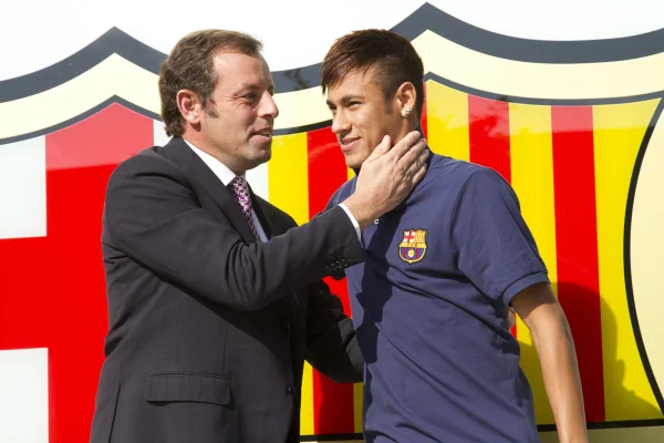 Neymar e Rosell juntos