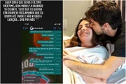 O print divulgado O print divulgado
