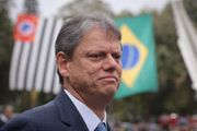 O governador Tarcísio de Freitas