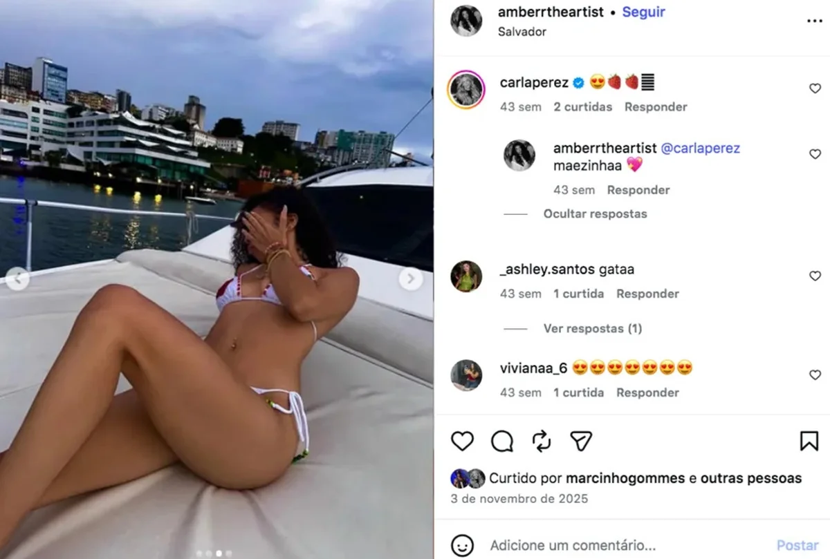 Carla Perez comentou no post da nora Carla Perez comentou no post da nora