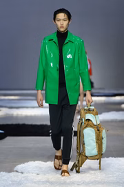 Desfile masculino de primavera/verão 2026 da Prada, na Semana de Moda de Milão
