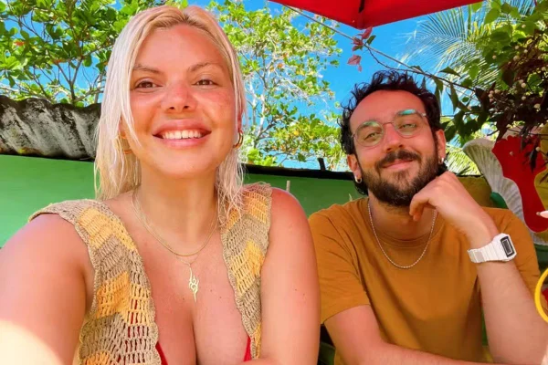 Foto colorida de Duda Beat e Tomás - Metrópoles