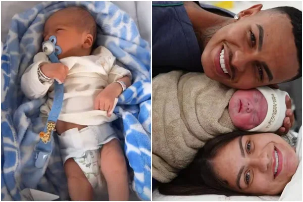 Filho de Chrys Dias e Débora Paixão nasceu com 6 dedos nas mãos - Metrópoles