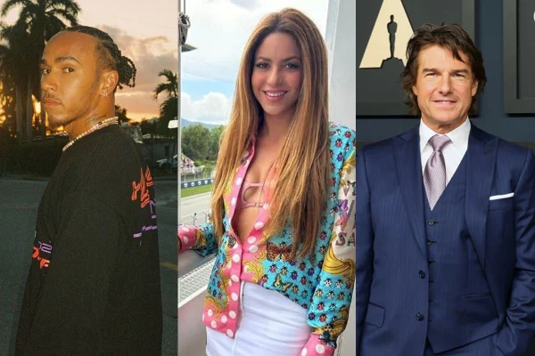 Shakira teria vivido triângulo amoroso com Lewis Hamilton e Tom Cruise