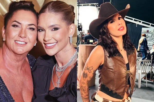 Montagem colorida de Virginia Fonseca e Ana Castela - Metrópoles
