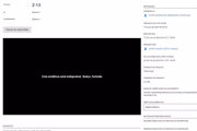 Print do sistema Evidence mostra vídeo apagado