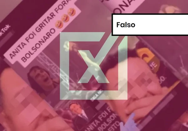Imagem colorida de postagem falsa sobre a cantora Anitta