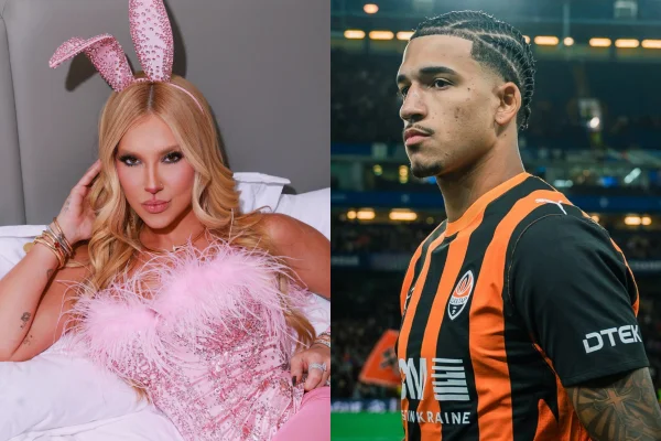 Virginia posa de coelhinha e ganha recado de jogador Kauã Elias