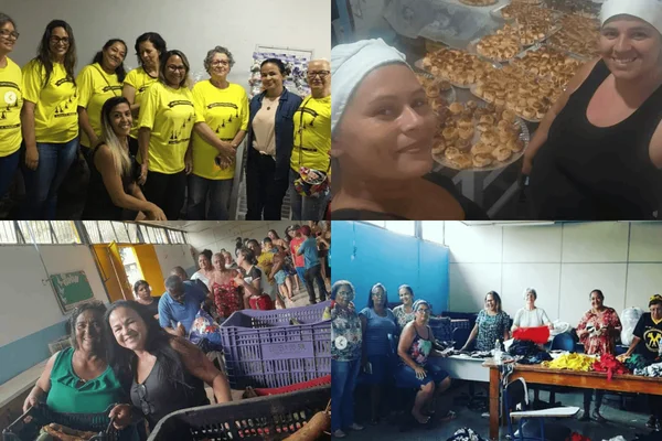 mulheres em curso de capacitação profissional