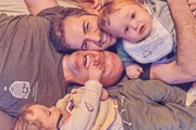 Paulo Gustavo, Thales Bretas e os filhos Romeu e Gael