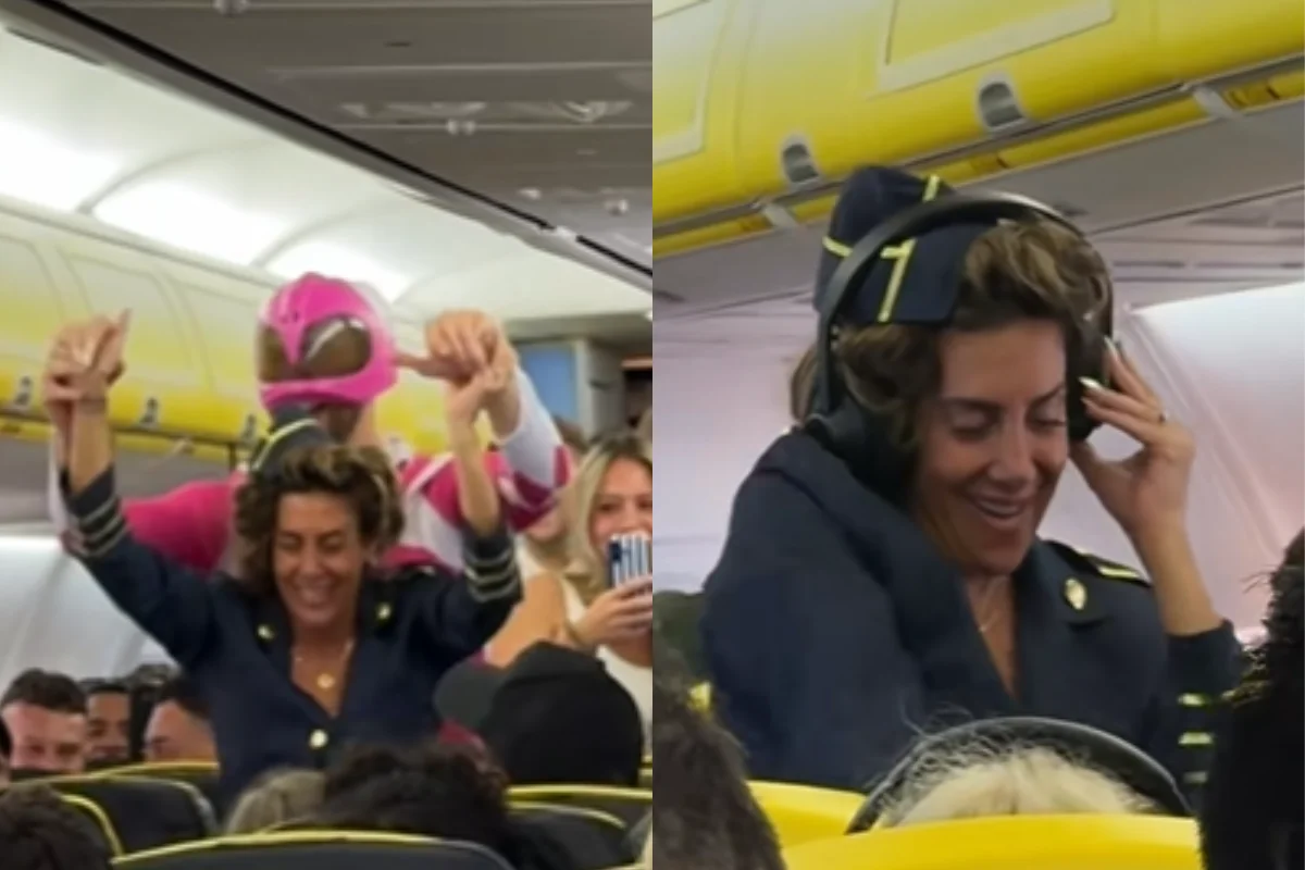 Vídeo noiva é criticada após transformar voo em despedida de solteira Vídeo noiva é criticada após transformar voo em despedida de solteira