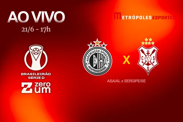 Série D ZeroUm: Metrópoles transmite ASA-AL x Sergipe-SE
