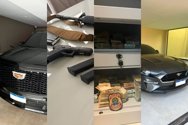 Apreensão feita pela Polícia federal no âmbito da Operação Sem Desconto