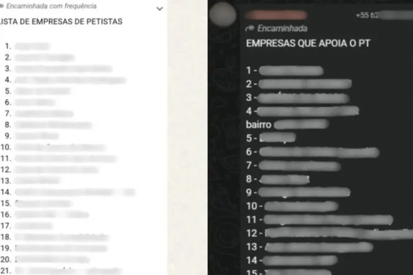 listas de empresas que apoiam o PT