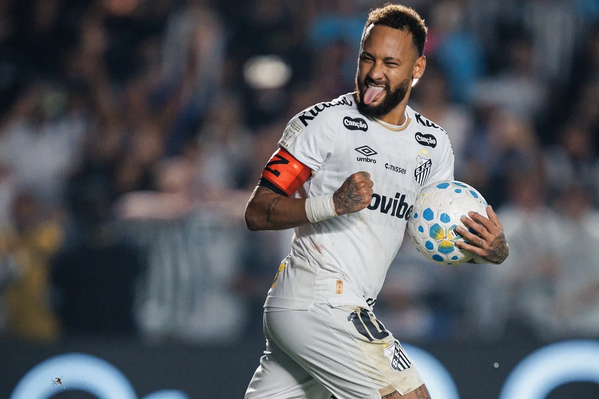 Neymar marcou dois gols contra a Chapecoense Neymar marcou dois gols contra a Chapecoense