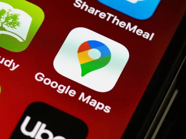 imagem colorida google maps celular
