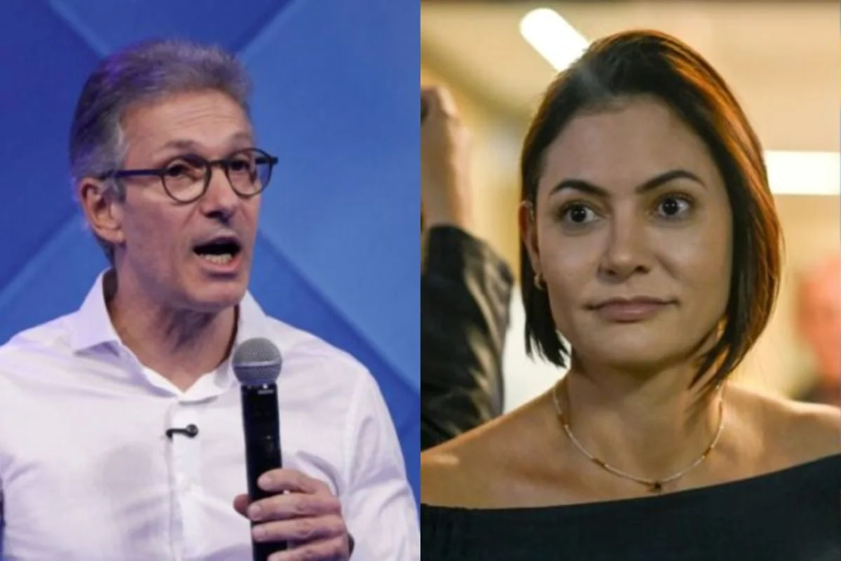Romeu Zema fala em Michelle Bolsonaro para vice, mas ela nega