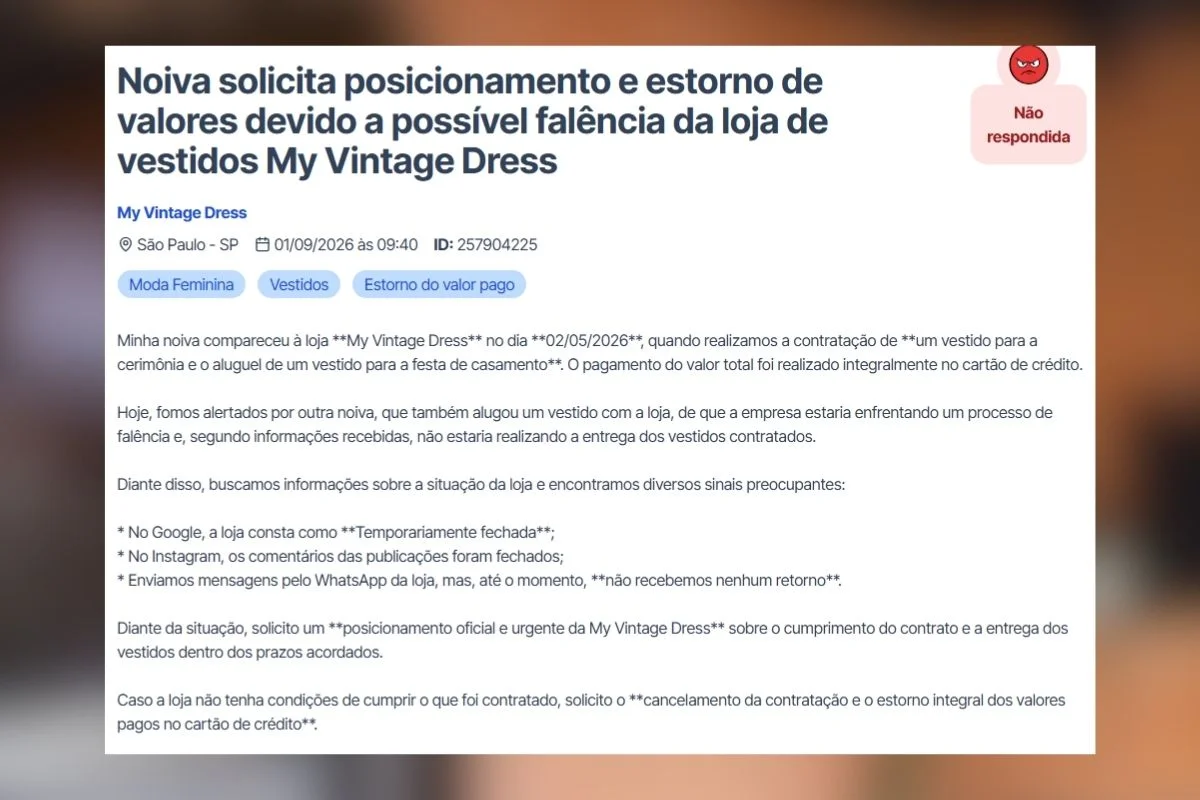 Também há reclamações sobre a loja no site ReclameAqui Também há reclamações sobre a loja no site ReclameAqui