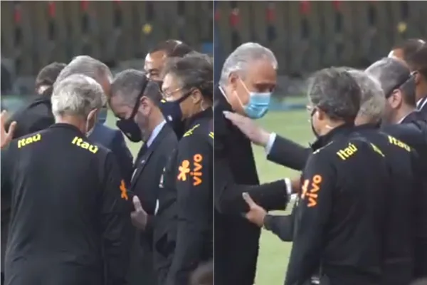 Tite e Rogério Caboclo
