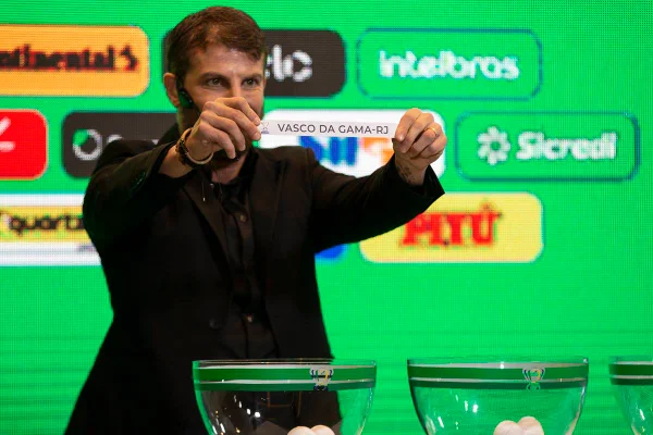 Pedrinho no sorteio da Copa do Brasil
