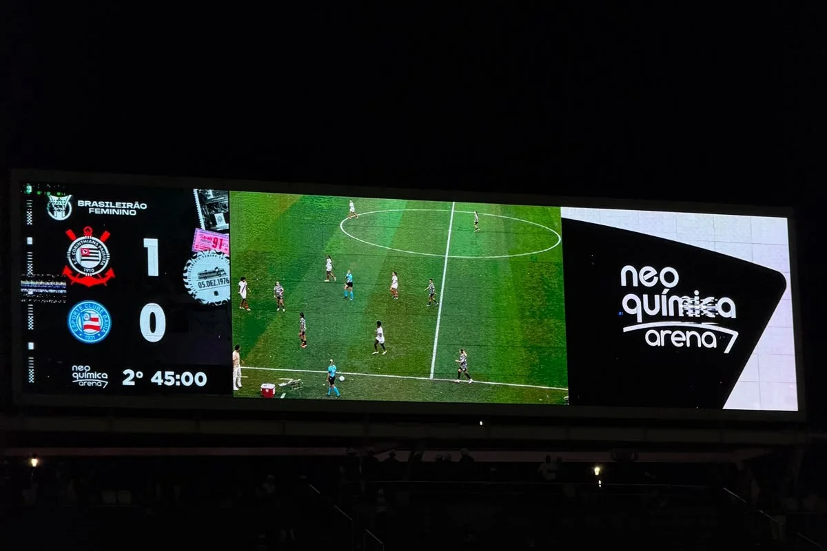 Telão da Neo Quimica Arena, do Corinthians Telão da Neo Quimica Arena, do Corinthians