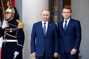 Emmanuel Macron e Vladimir Putin
