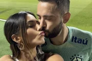 Éverton Ribeiro e a esposa, Marília Nery.