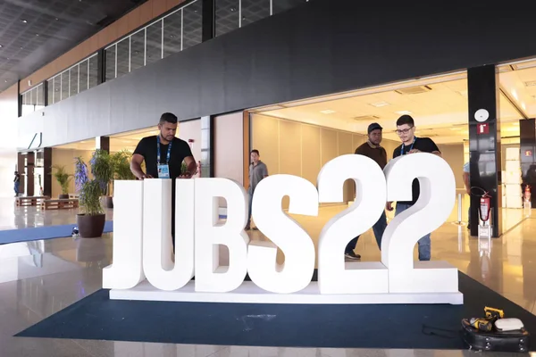 Letreiro do JUBs localizado no CICB - Metrópoles