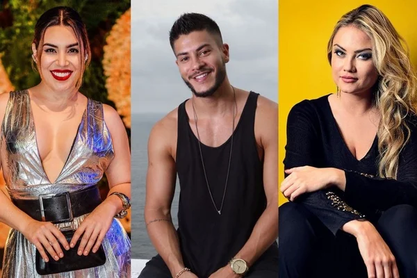 Naiara Azevedo, Arthur Aguiar e Ellen Rocche