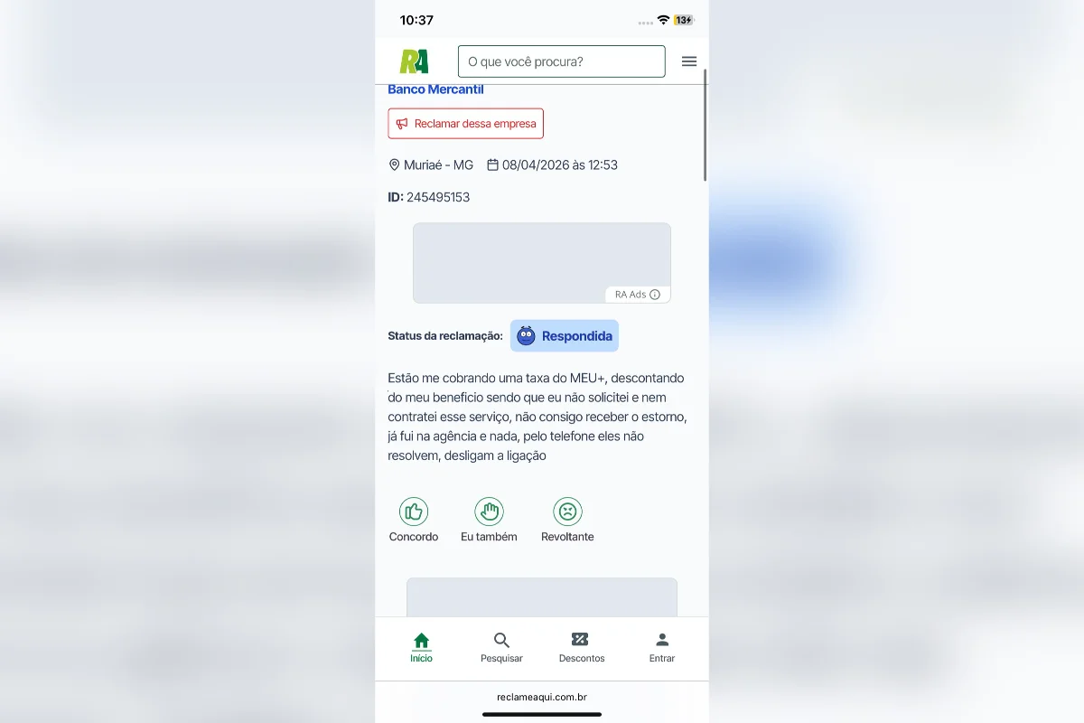 O neto acredita que os descontos só permaneceram por tanto tempo porque a idosa não tem familiaridade com tecnologia O neto acredita que os descontos só permaneceram por tanto tempo porque a idosa não tem familiaridade com tecnologia