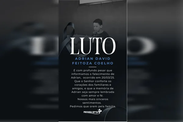 Igreja publica vídeo emocionante de criança que morreu eletrocutado