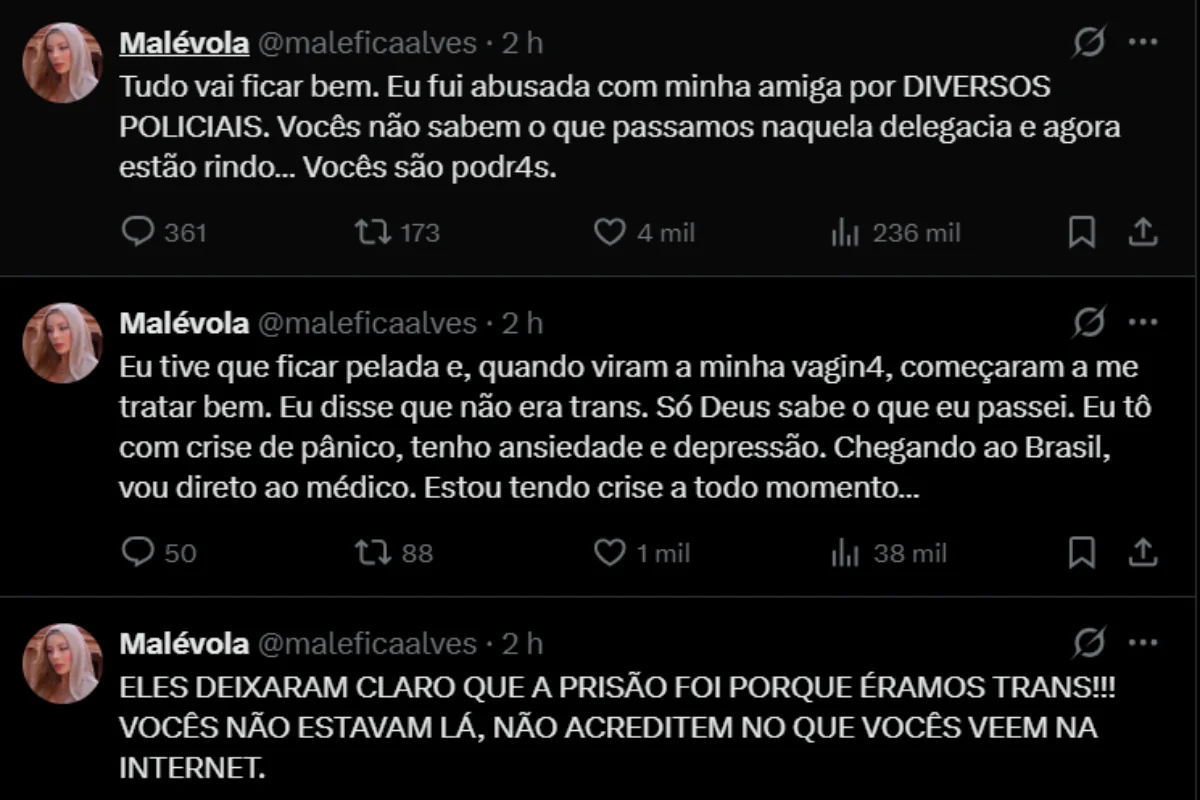 Malévola afirma que foi abusada por policiais egípcios durante prisão - imagem 1 Malévola afirma que foi abusada por policiais egípcios durante prisão - imagem 1