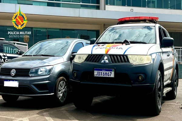 Motorista de app tem carro roubado e PMDF recupera menos de 1h depois