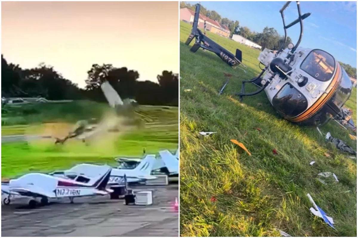 Avião e helicóptero da polícia colidem no ar nos EUA; piloto morre