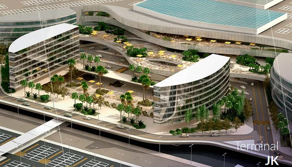 Muito mais do que um aeroporto. JK vai ganhar outlet, hospital, universidade, parque aquático e cinco hotéis