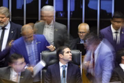 O presidente da Câmara, Hugo Motta