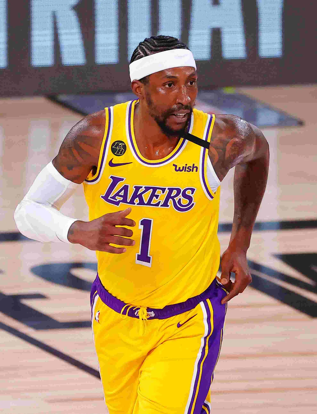 <b>Kentavious Caldwell-Pope</b>: o armador de 27 anos chegou ao Lakers em 2017 como agente livre, após ter encerrado o seu vínculo com o Detroit Pistons
<b>Kentavious Caldwell-Pope</b>: o armador de 27 anos chegou ao Lakers em 2017 como agente livre, após ter encerrado o seu vínculo com o Detroit Pistons