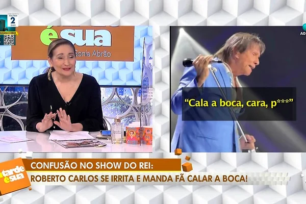 Sonia Abrão limpa barra de Roberto Carlos por palavrão em show