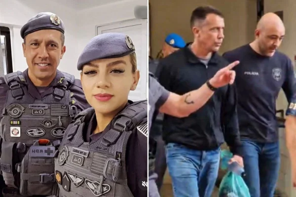 Imagem colorida mostra tenente-coronel preso por suspeita de feminicídio