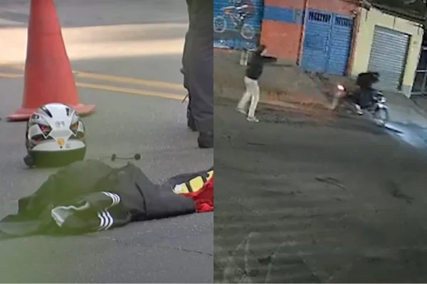 Imagem colorida mostra dois casos de policiais que reagiram a tentativa de assalto em SP. Metrópoles