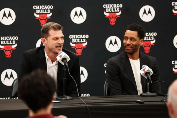 Imagem colorida de Tiago Splitter, brasileiro técnico do Chicago Bulls