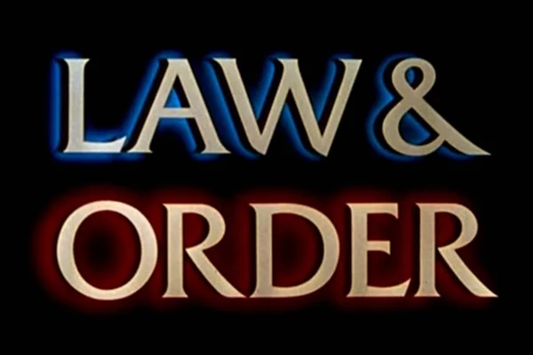 Logo da série americana "Law & Order" - Metrópoles