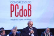 Presidente Lula discursa durante abertura do 16º Congresso do PCdoB, no Centro de Convenções Ulysses Guimarães