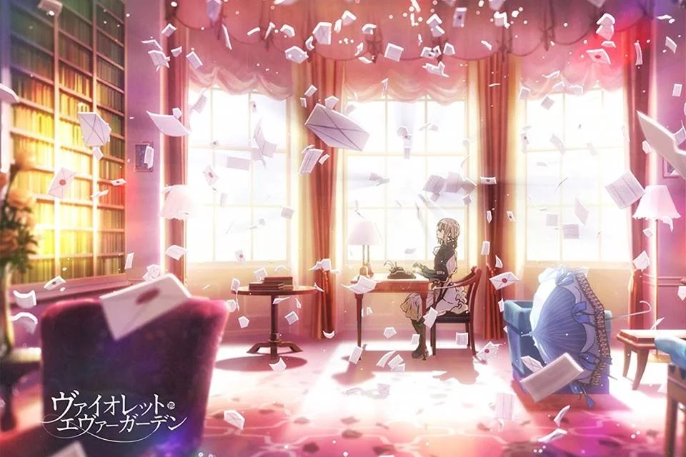 <strong><a href="https://www.netflix.com/title/80182123">Violet Evergarden</a>:</strong> Com o fim da guerra, Violet Evergarden precisa recomeçar sua vida. Para isso, aceita um emprego como escritora de cartas, onde poderá encontrar sua verdadeira identidade e enfrentar o seu passado <strong><a href="https://www.netflix.com/title/80182123">Violet Evergarden</a>:</strong> Com o fim da guerra, Violet Evergarden precisa recomeçar sua vida. Para isso, aceita um emprego como escritora de cartas, onde poderá encontrar sua verdadeira identidade e enfrentar o seu passado