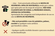A competição exige algumas regras para participação