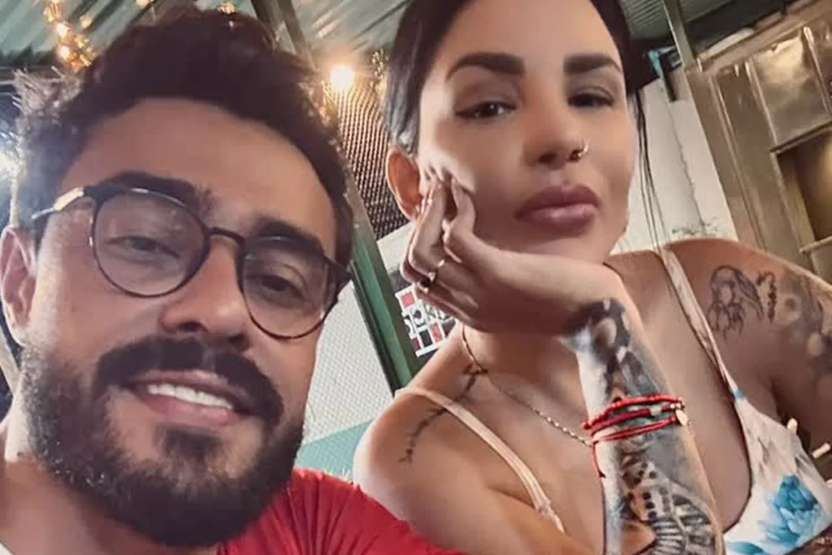 Jenny Miranda e Mateus Parpinelli gravam trend para as redes sociais Jenny Miranda e Mateus Parpinelli gravam trend para as redes sociais