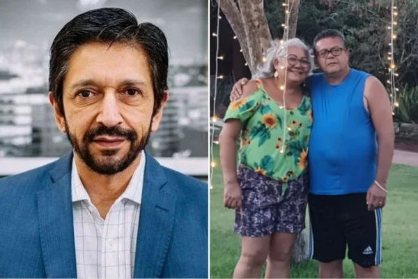 Imagem colorida mostra Ricardo Nunes e casal morto em enxurrada. Metrópoles