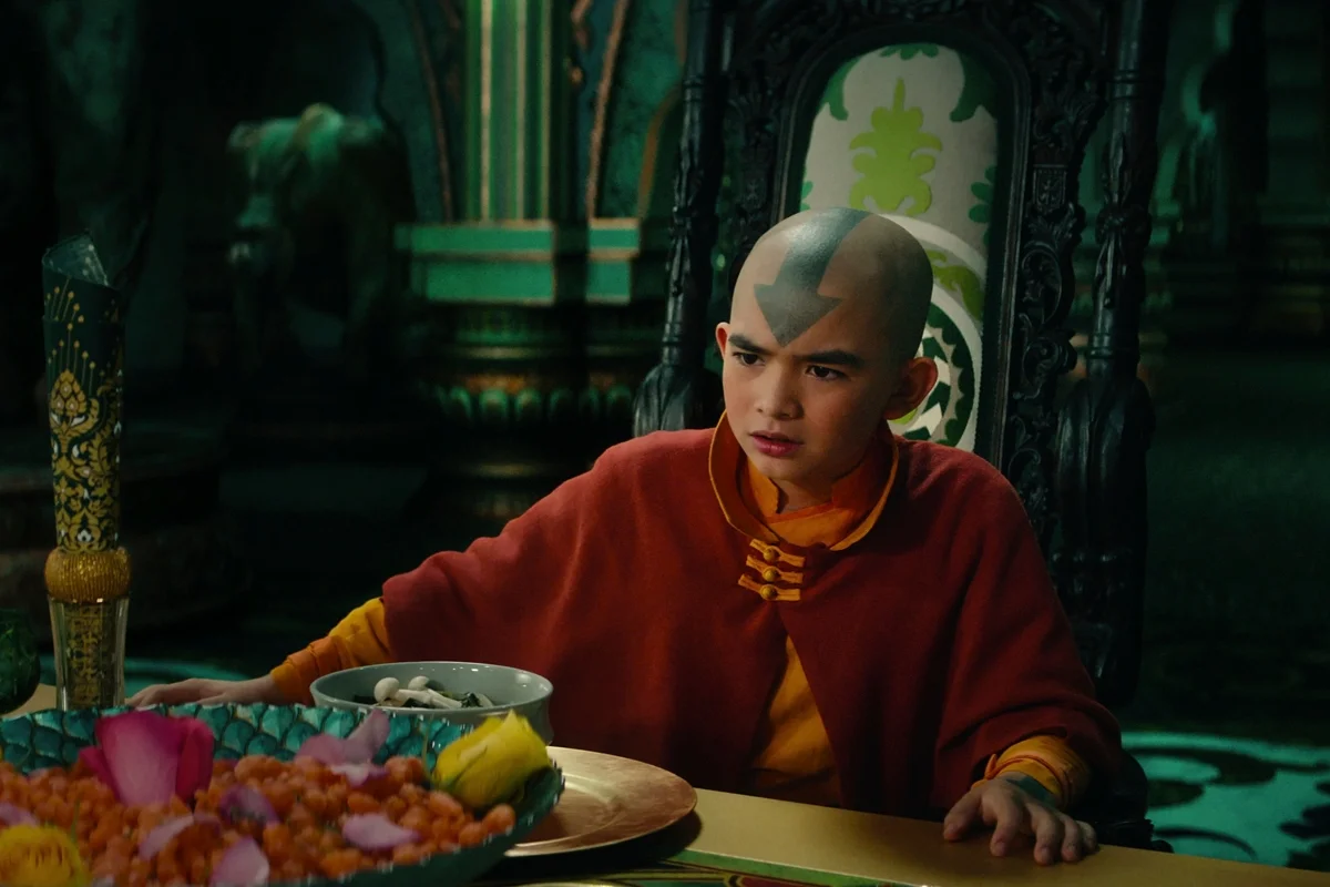 Aang na 1ª temporada de Avatar: O Último Mestre do Ar, da Netflix