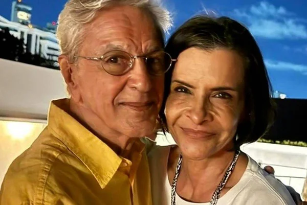 Foto colorida de Caetano Veloso e Marina Lima - Metrópoles