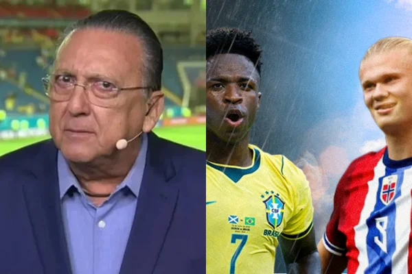 Galvão Bueno dá palpite para Brasil x Noruega: “Encrenca”. Vídeo
